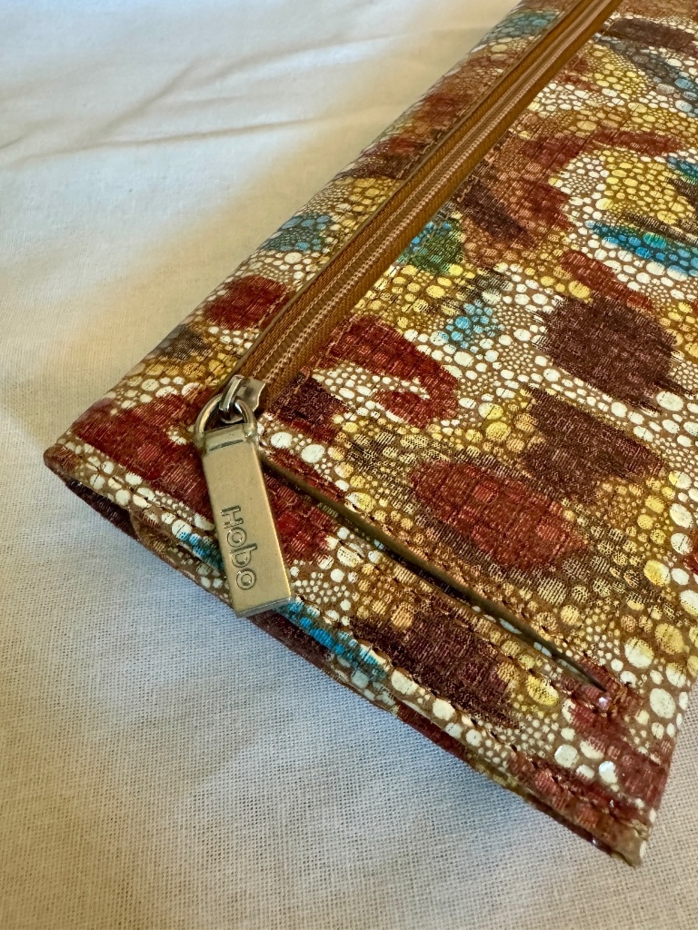 HOBO Rider | Trifold Leather Multi-color Snap Close Wallet